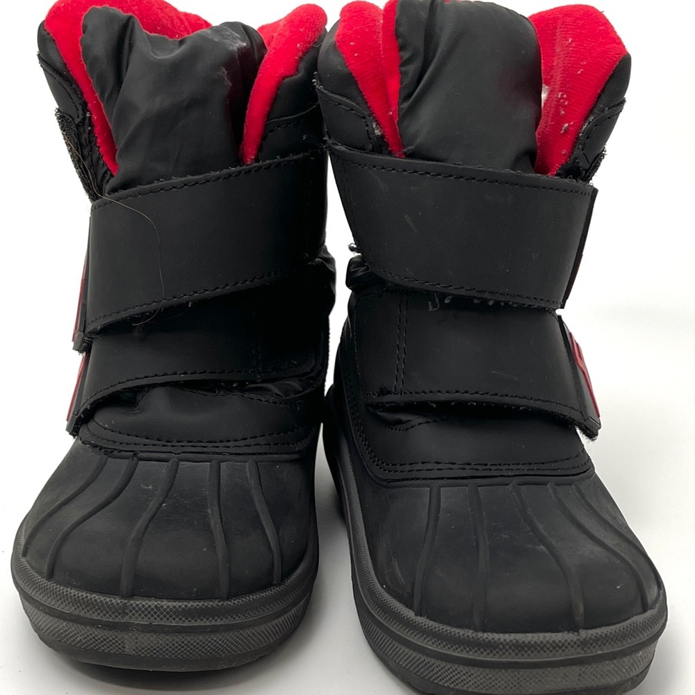 Target Kids Black and Red Boots